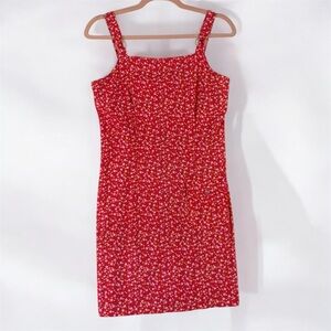 VTG K.C Spencer Pink Floral Jumper Sundress 8P Mini Dress Sleeveless 70s